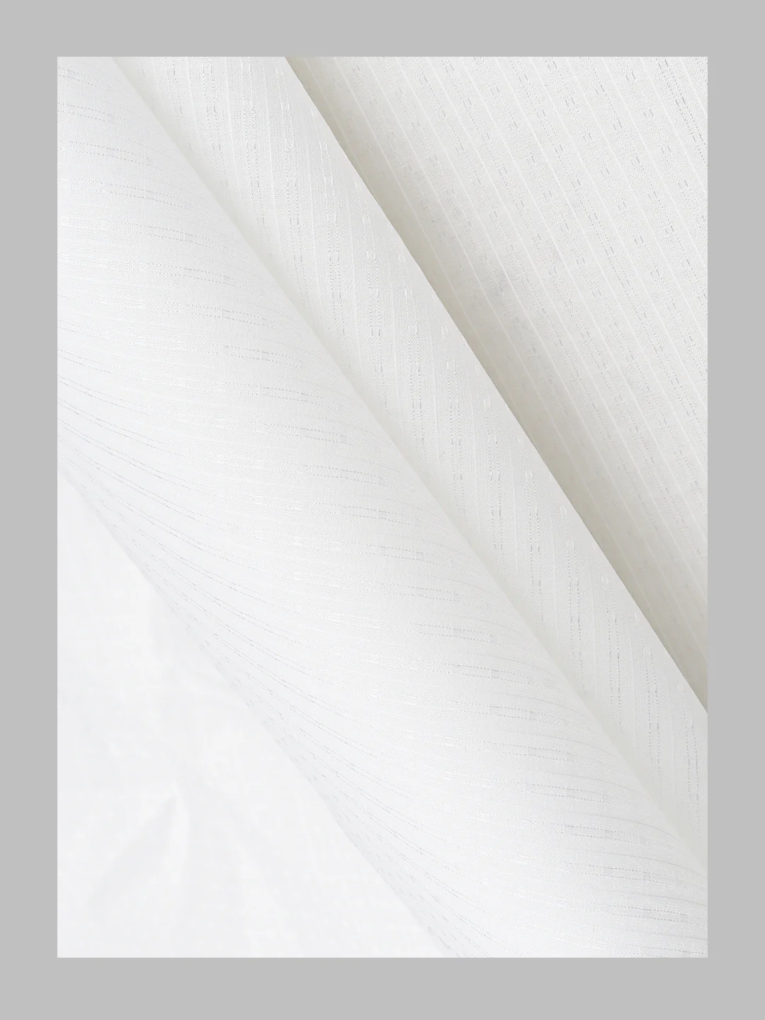 Men Mono Cotton Self Design Shirting White Ideal Dobby 02 - Image 5
