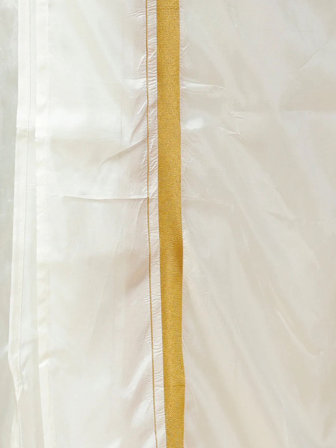 Men Olive Green Half Sleeves Shirt with Art Silk Double Layer Dhoti Combo PS1 - Image 7