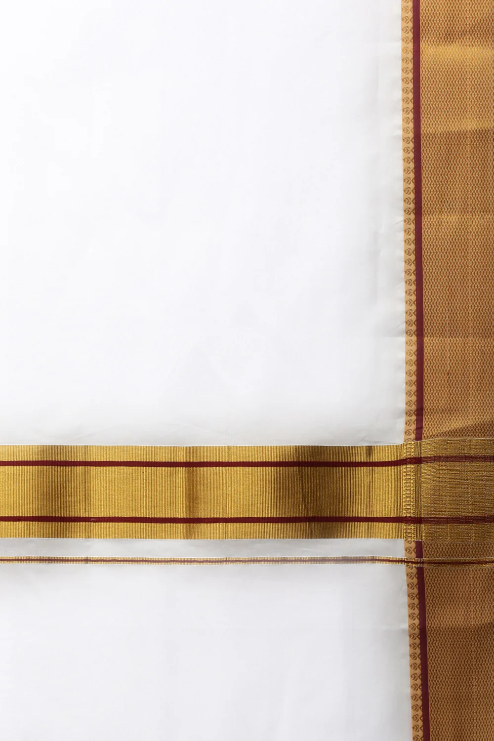 Men Panchakacham Dhoti with Angavasthram Poornakumbam Fancy - Image 3