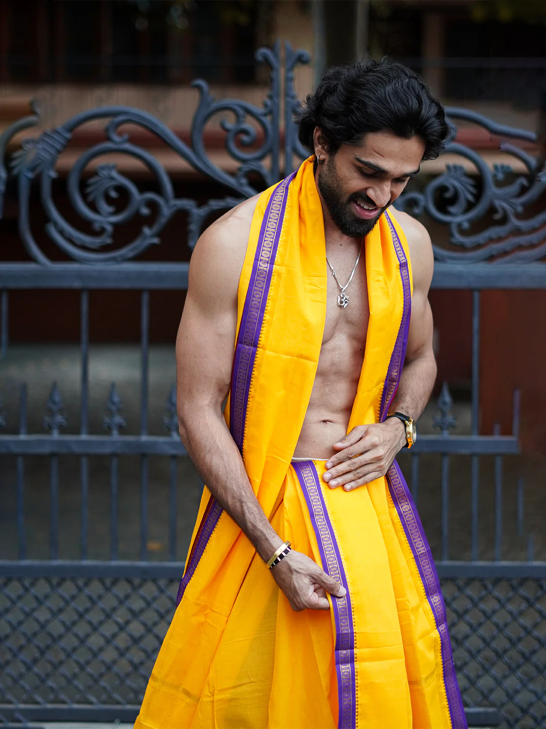 Panchakacham with Angavasthram Mango (9+5) Shreeman Pet - Image 2