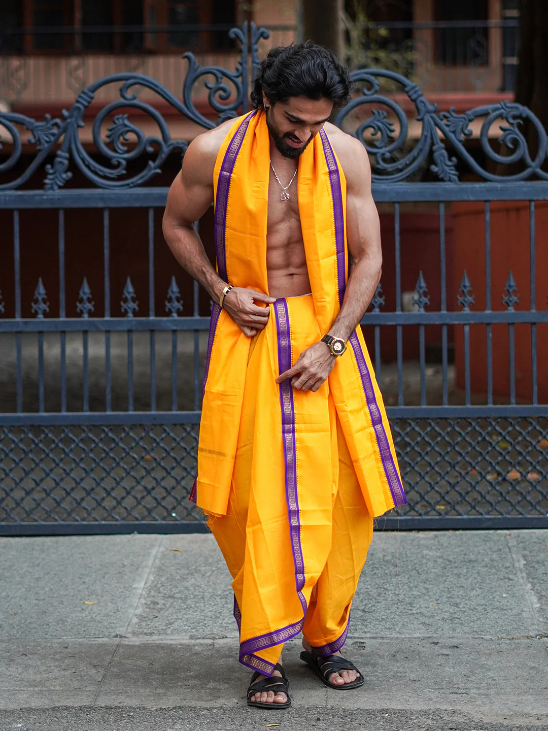 Panchakacham with Angavasthram Mango (9+5) Shreeman Pet - Image 7