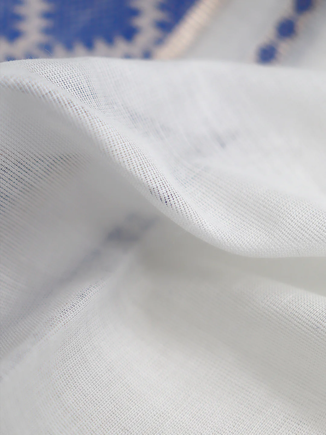 Men Premium Cotton Double Layer White Dhoti with Fancy Jari Border LC28 - Image 3