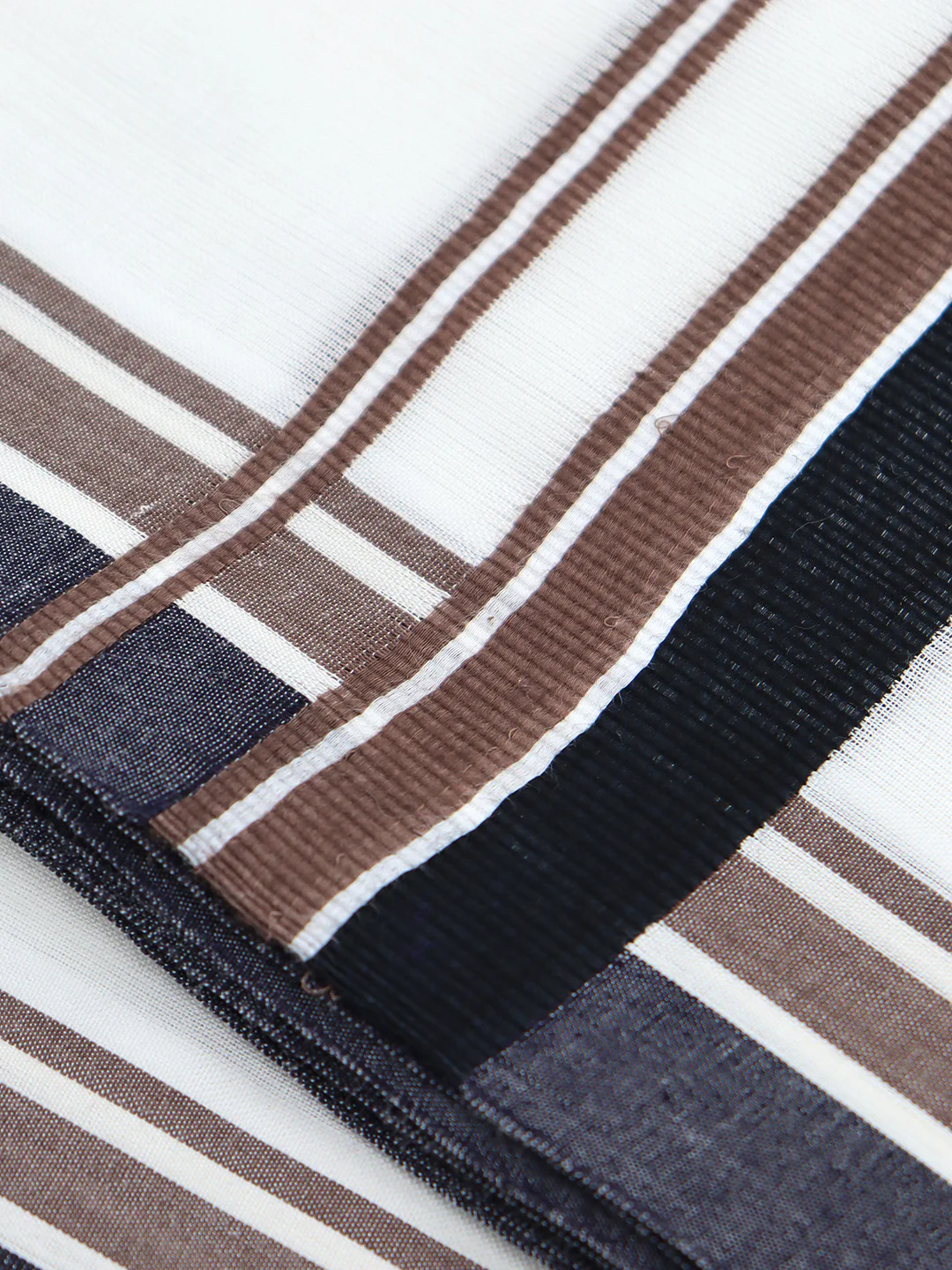 Men Premium Cotton Double Layer White Dhoti with Fancy Border LC29 - Image 4