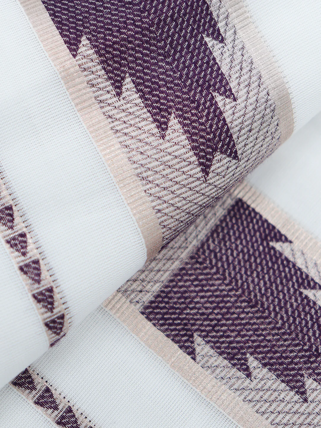 Men Premium Cotton Double Layer White Dhoti with Fancy Jari Border Luxury Elite LC33 - Image 3