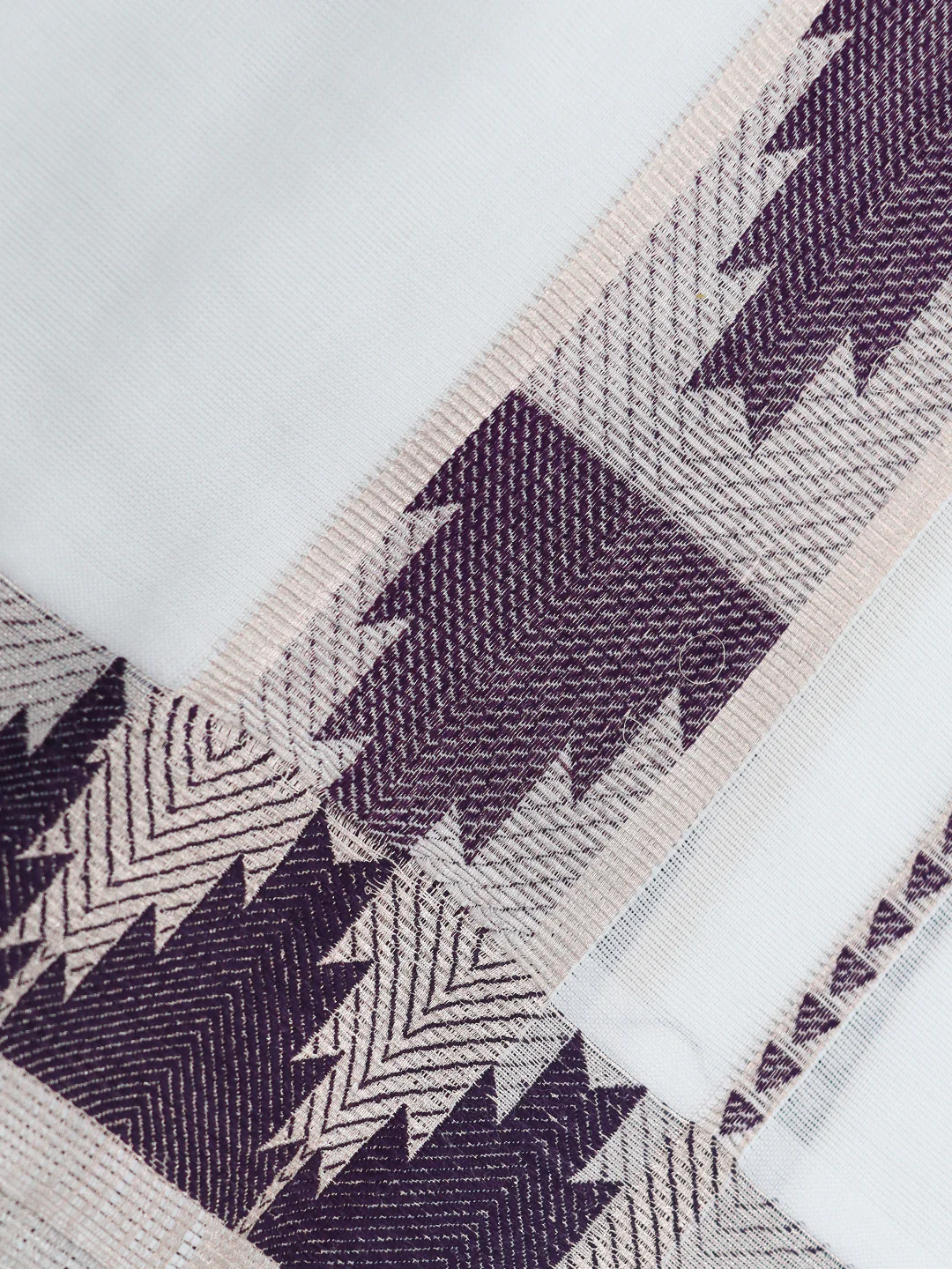 Men Premium Cotton Double Layer White Dhoti with Fancy Jari Border Luxury Elite LC33 - Image 5