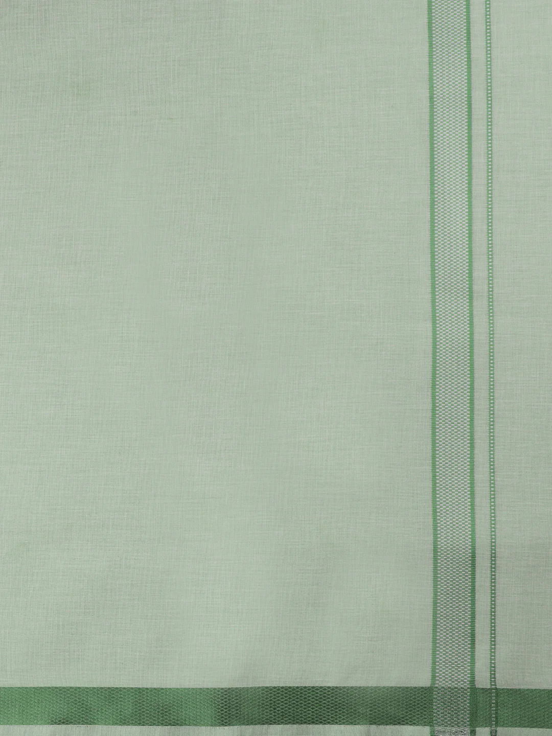 Men Premium Fancy border Dhoti & Shirt Fabric Green Celebrity Set - Image 5
