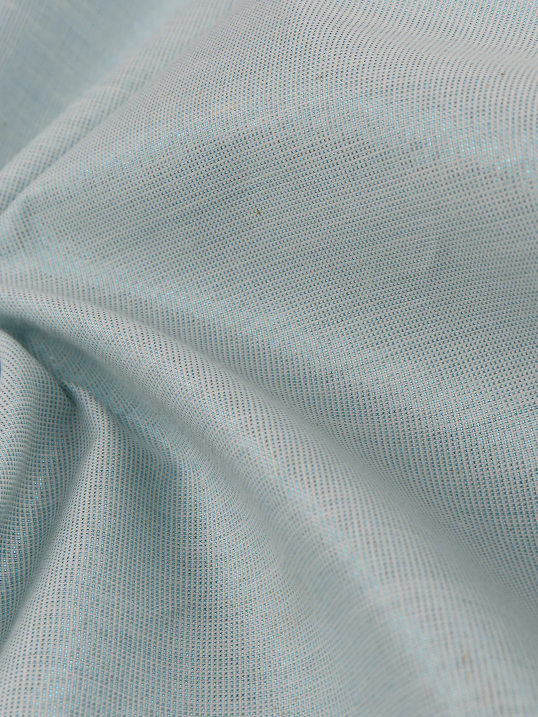 Men Tissue Cyan Dhoti & Shirt Fabric Celebrity Set - Image 6