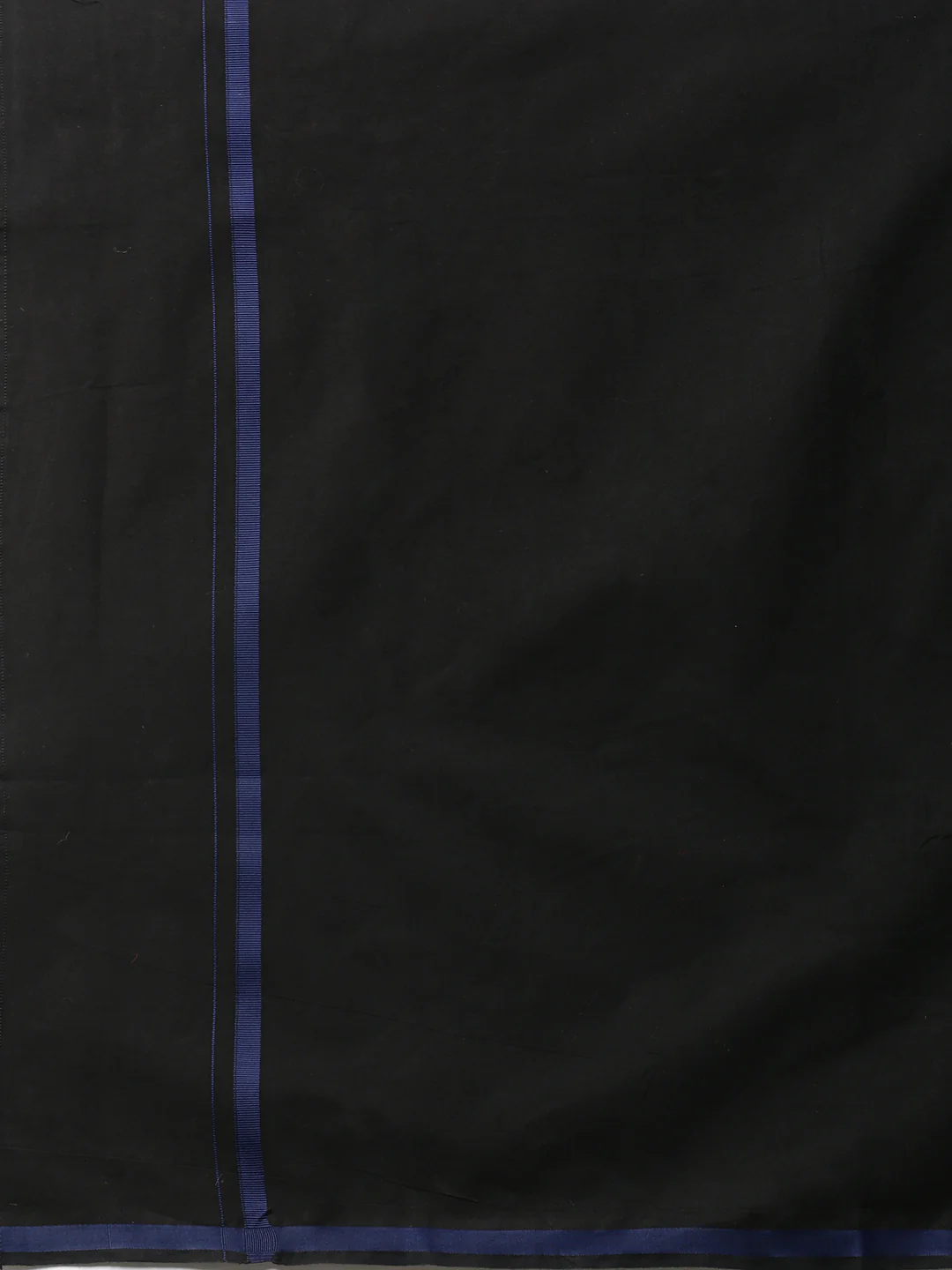 Men Readymade Single Layer Black Dhoti with Assorted Border - Image 5