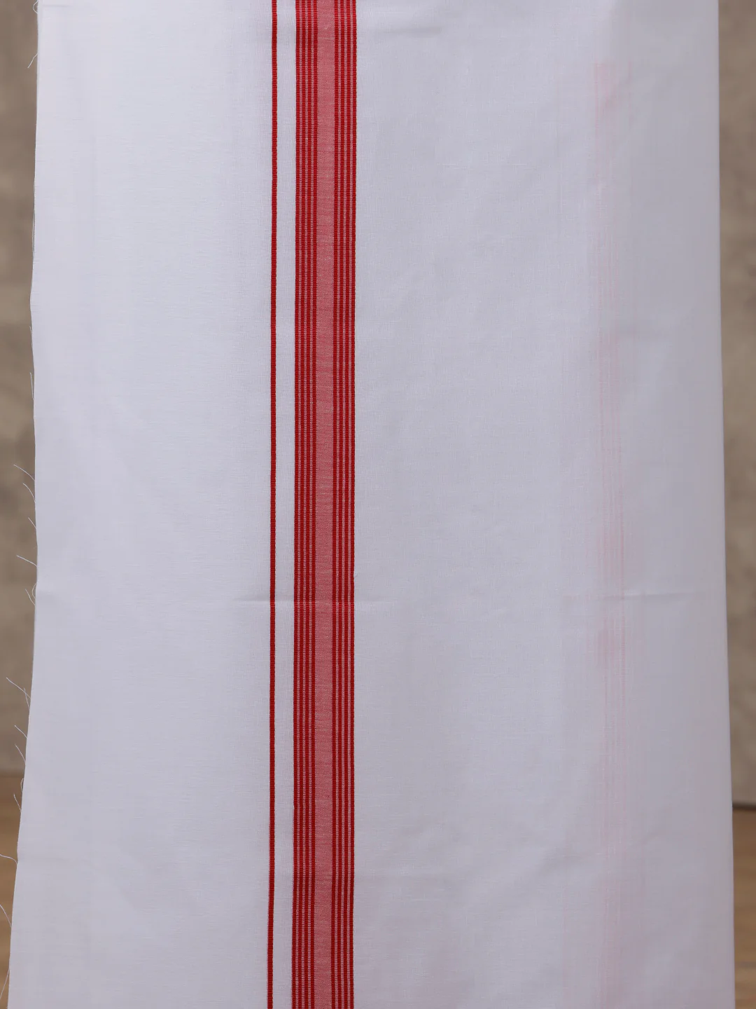 Men Red Matching Border Dhoti & Half Sleeves Shirt Set Evolution IC5 - Image 6