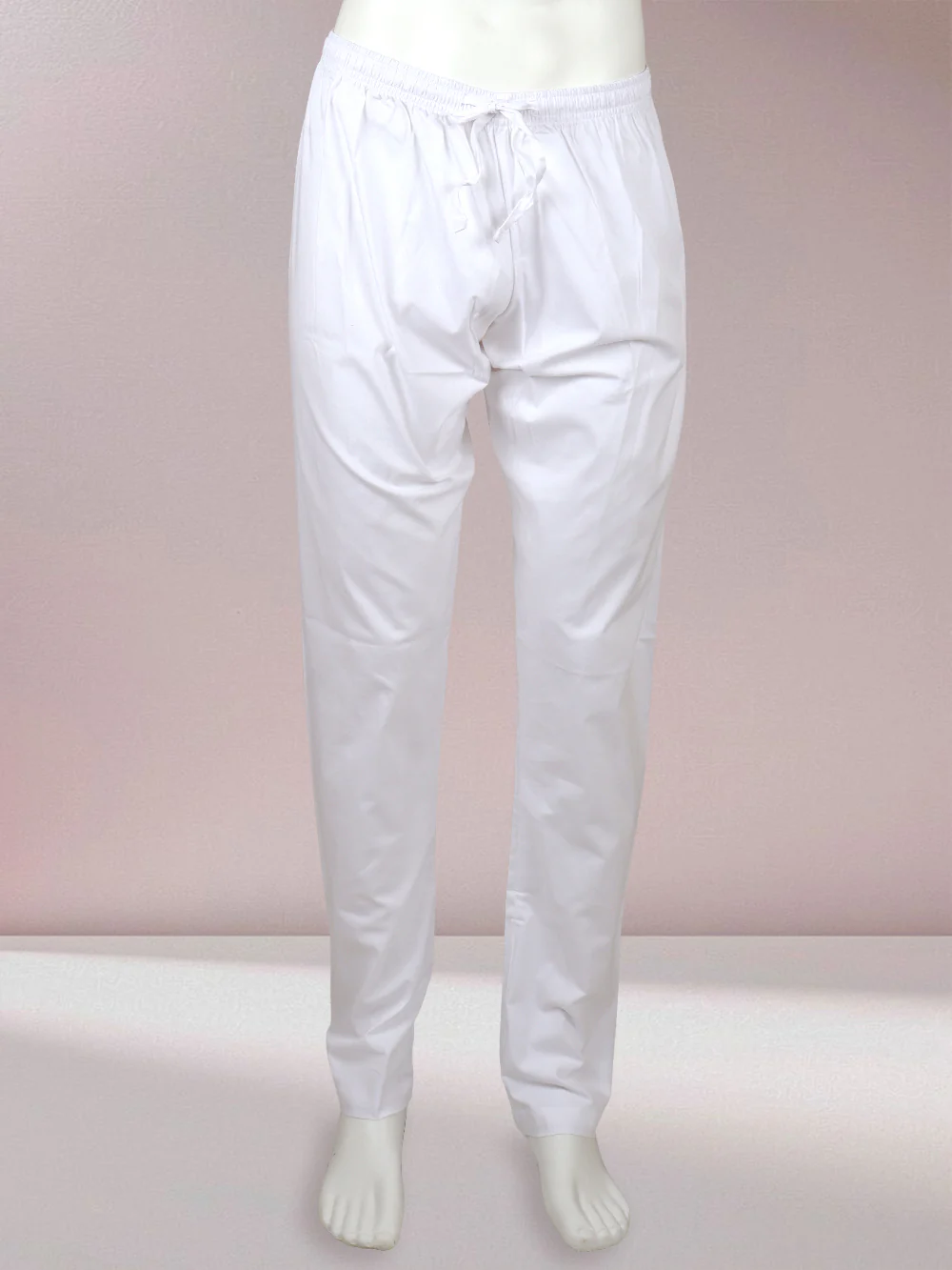Men Stretch Cotton White Kurta Pant - Image 3