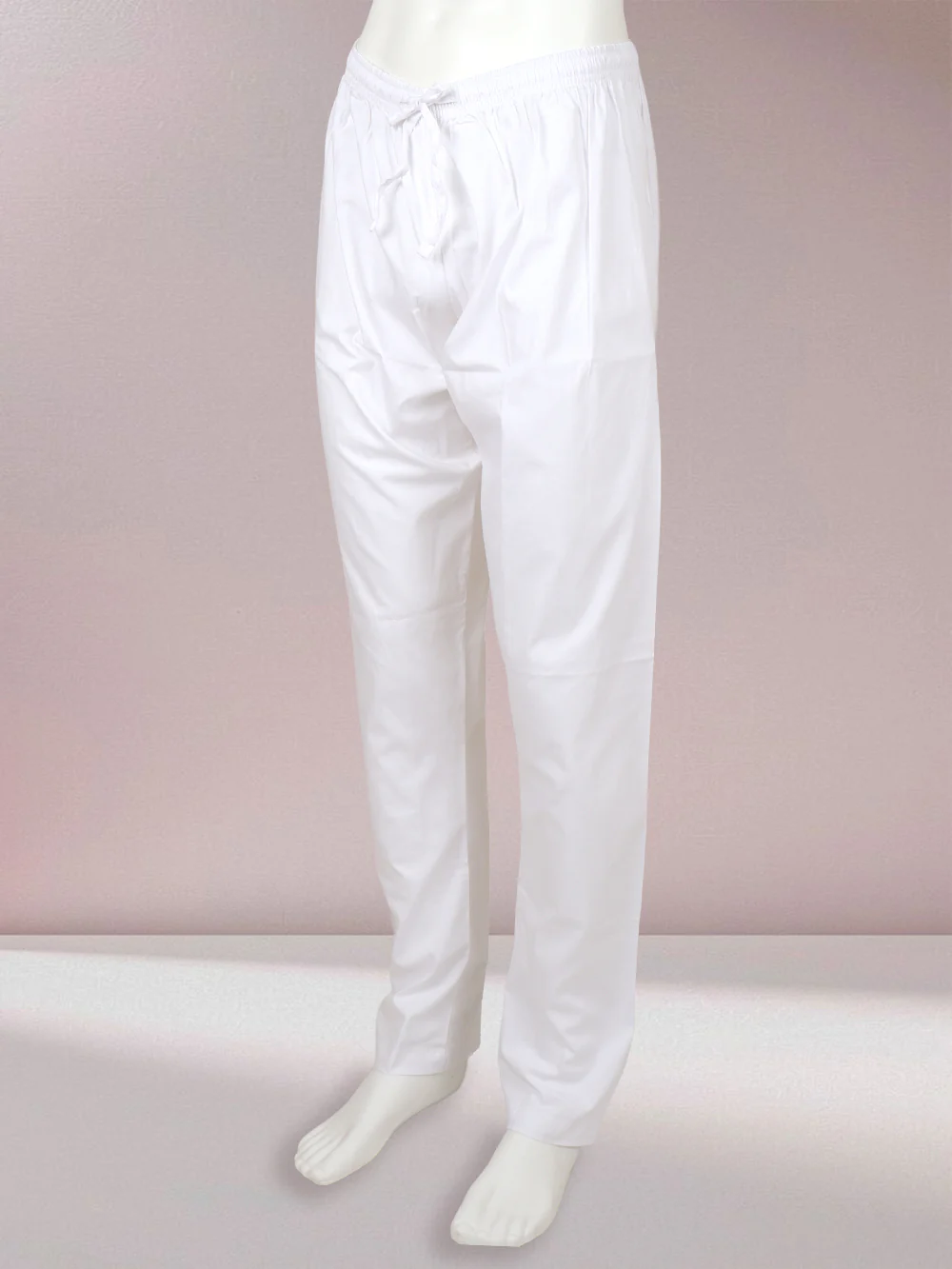 Men Stretch Cotton White Kurta Pant - Image 4