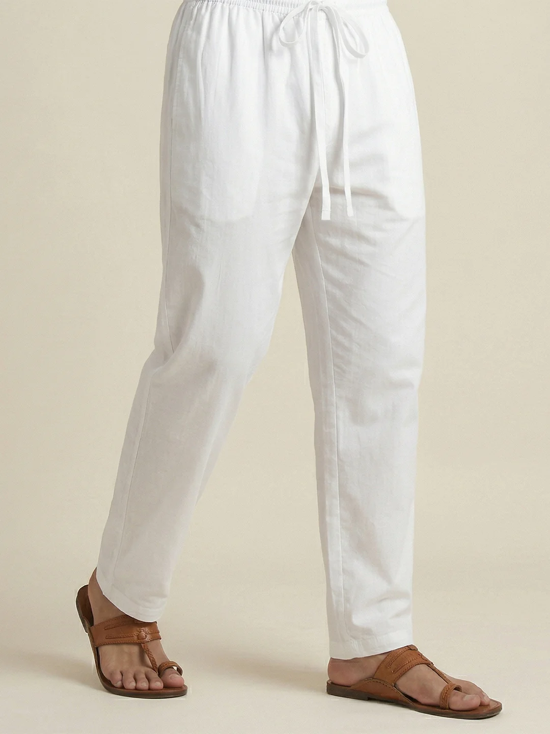 Men Stretch Cotton White Kurta Pant EP1 - Image 4