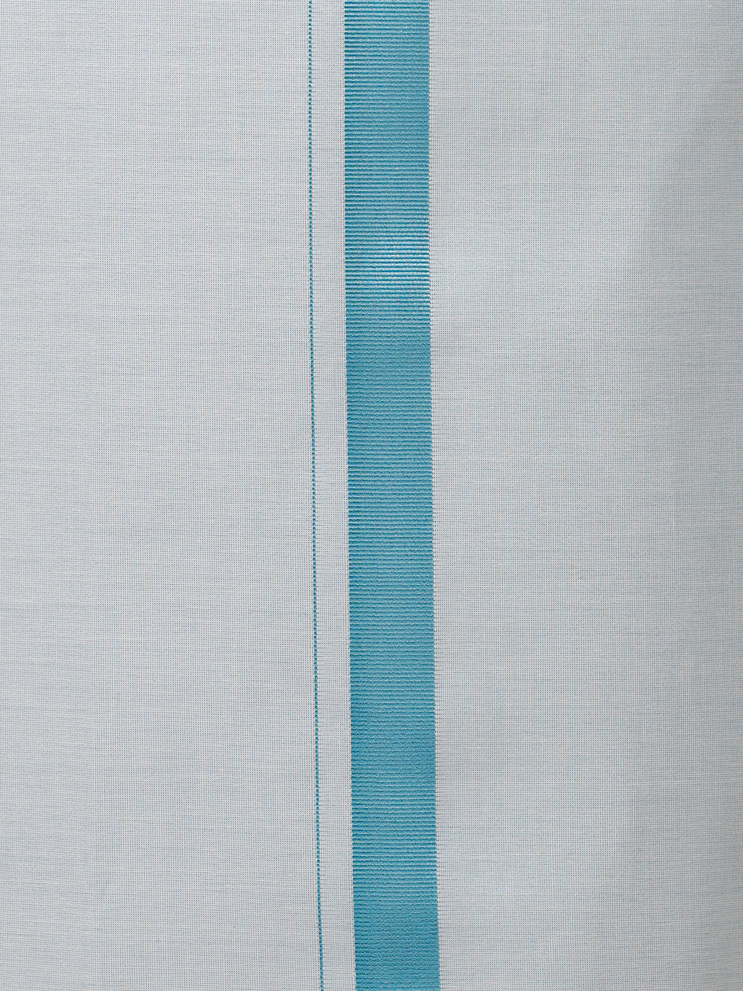 Men Tissue Cyan Dhoti & Half Sleeves Shirt Set - Image 4