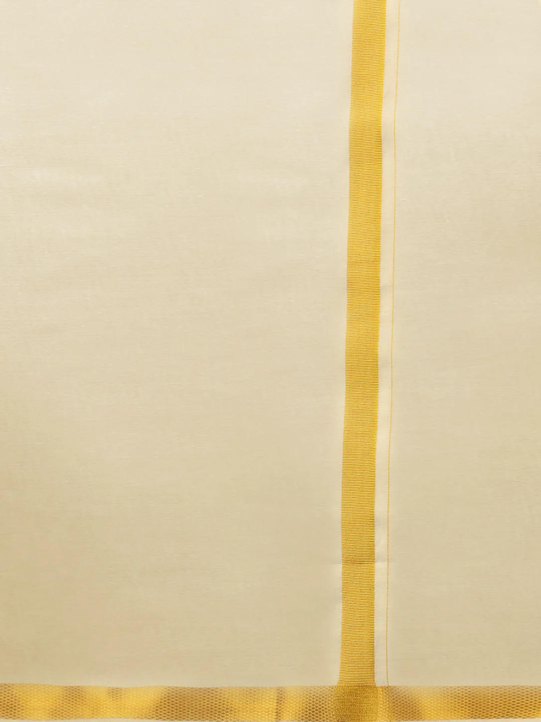 Men Tissue Gold Dhoti & Full Sleeves Shirt Set - Image 4