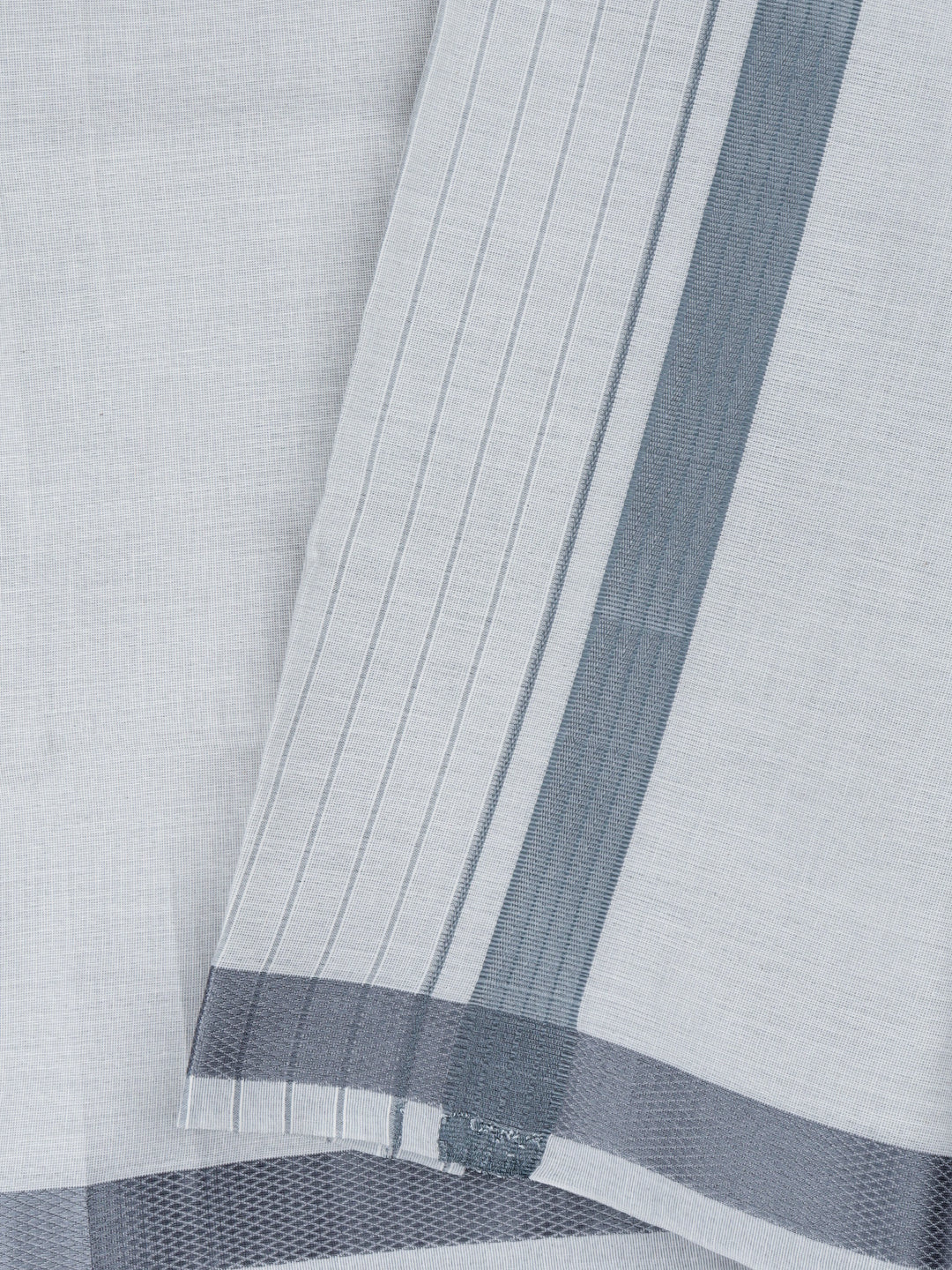 Men Tissue Grey Dhoti & Shirting Set Celebrity Delight - Image 4