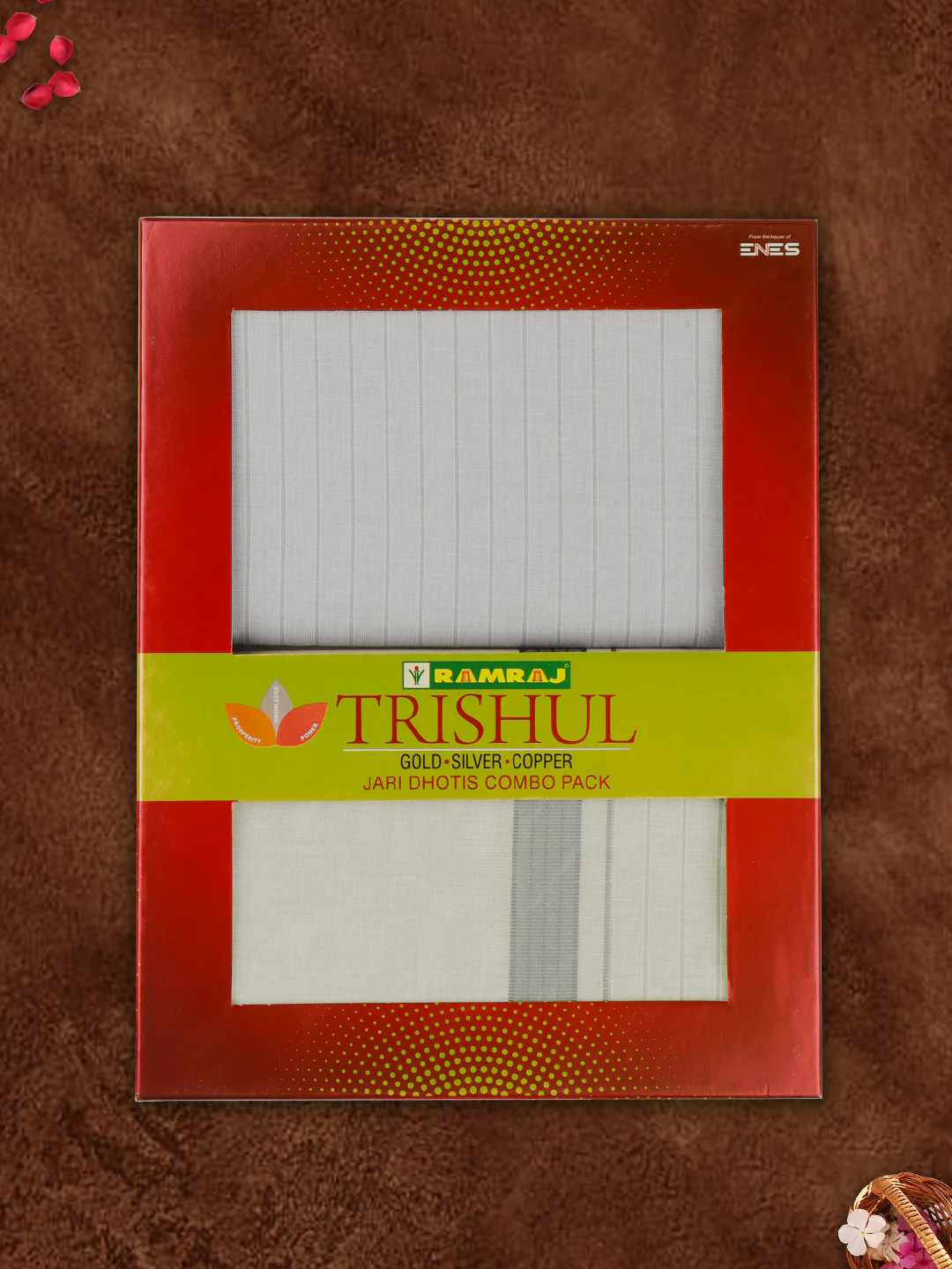 Men Tissue Grey Dhoti & Shirting Set Celebrity Delight - Image 7