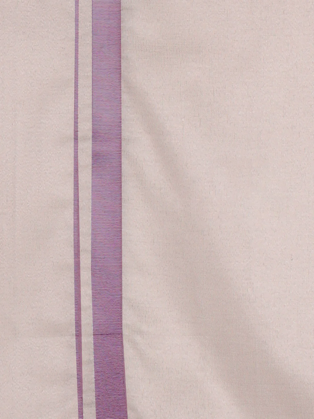 Men Tissue Single Layer Rose Gold Dhoti with Jari Border Primacy - Image 3