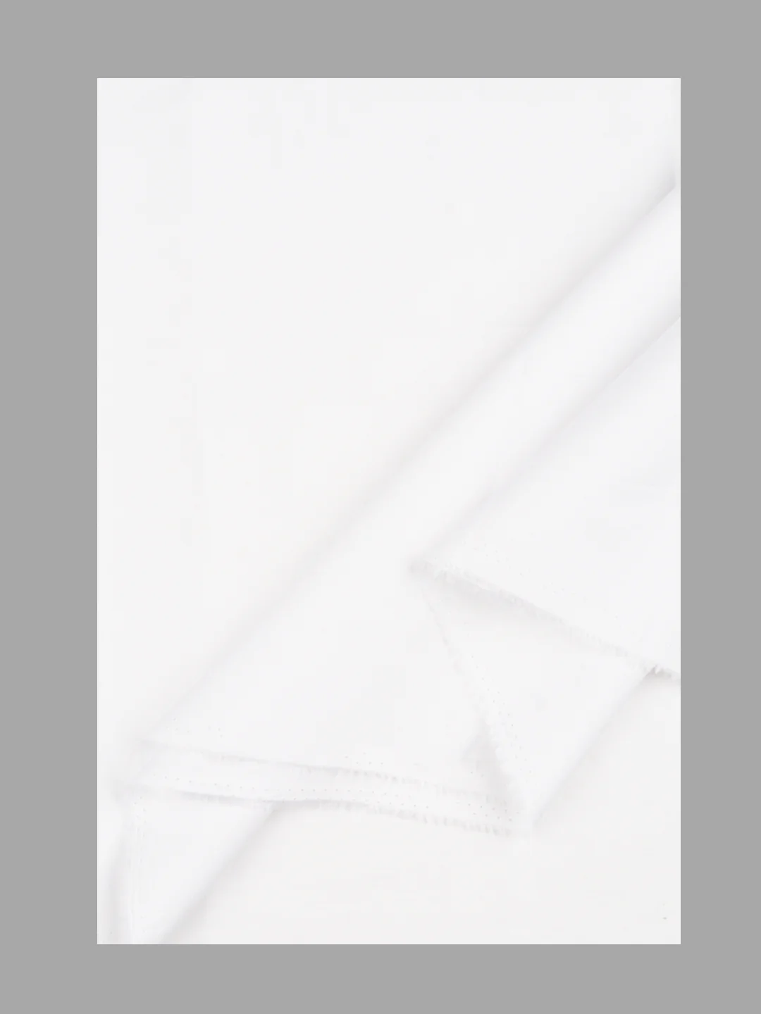 Men White Shirting with Small Border Dhoti Set - Image 3