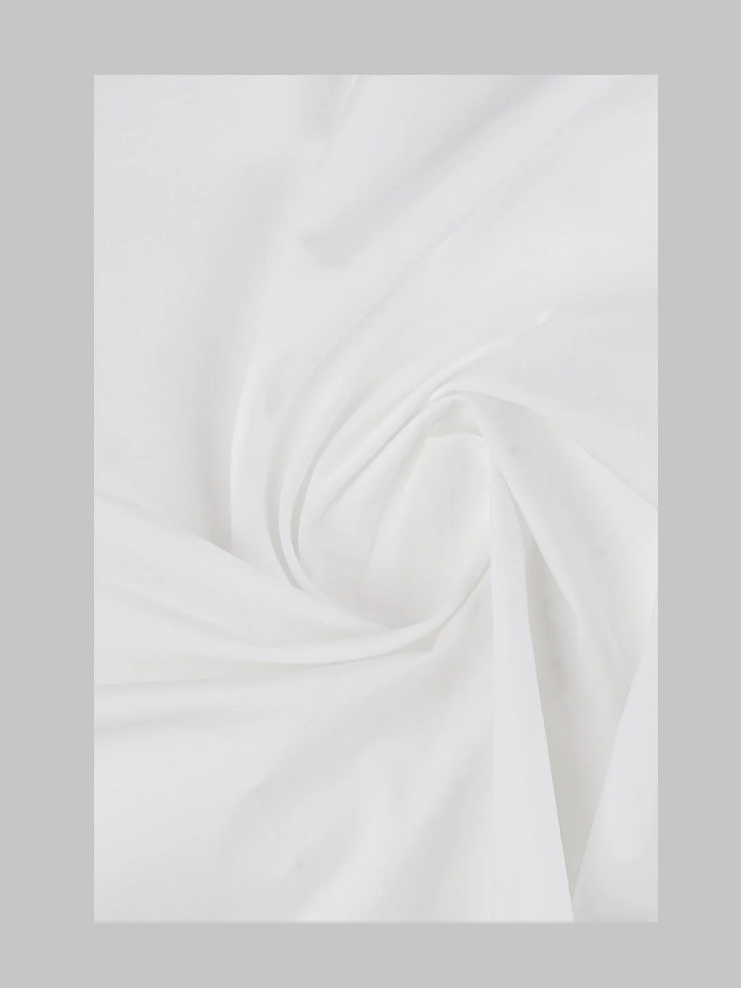 Mens Cotton Plain Shirt Fabric White Chrome Perfume - Image 2