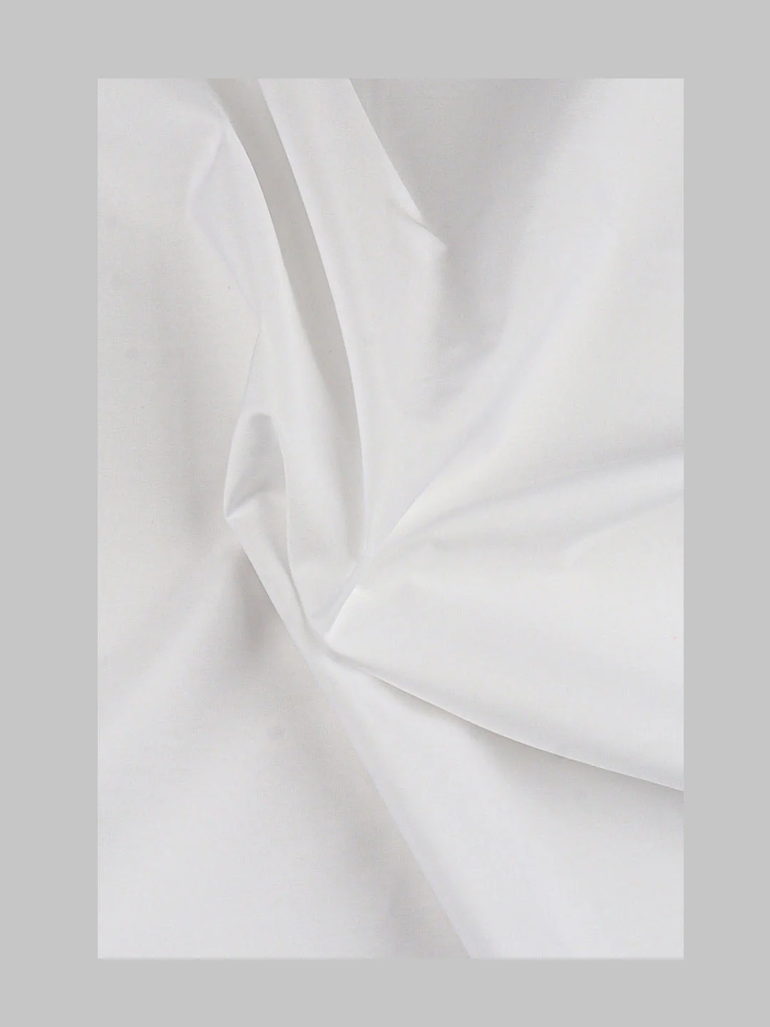 Mens Cotton Plain Shirt Fabric White Chrome Perfume - Image 3