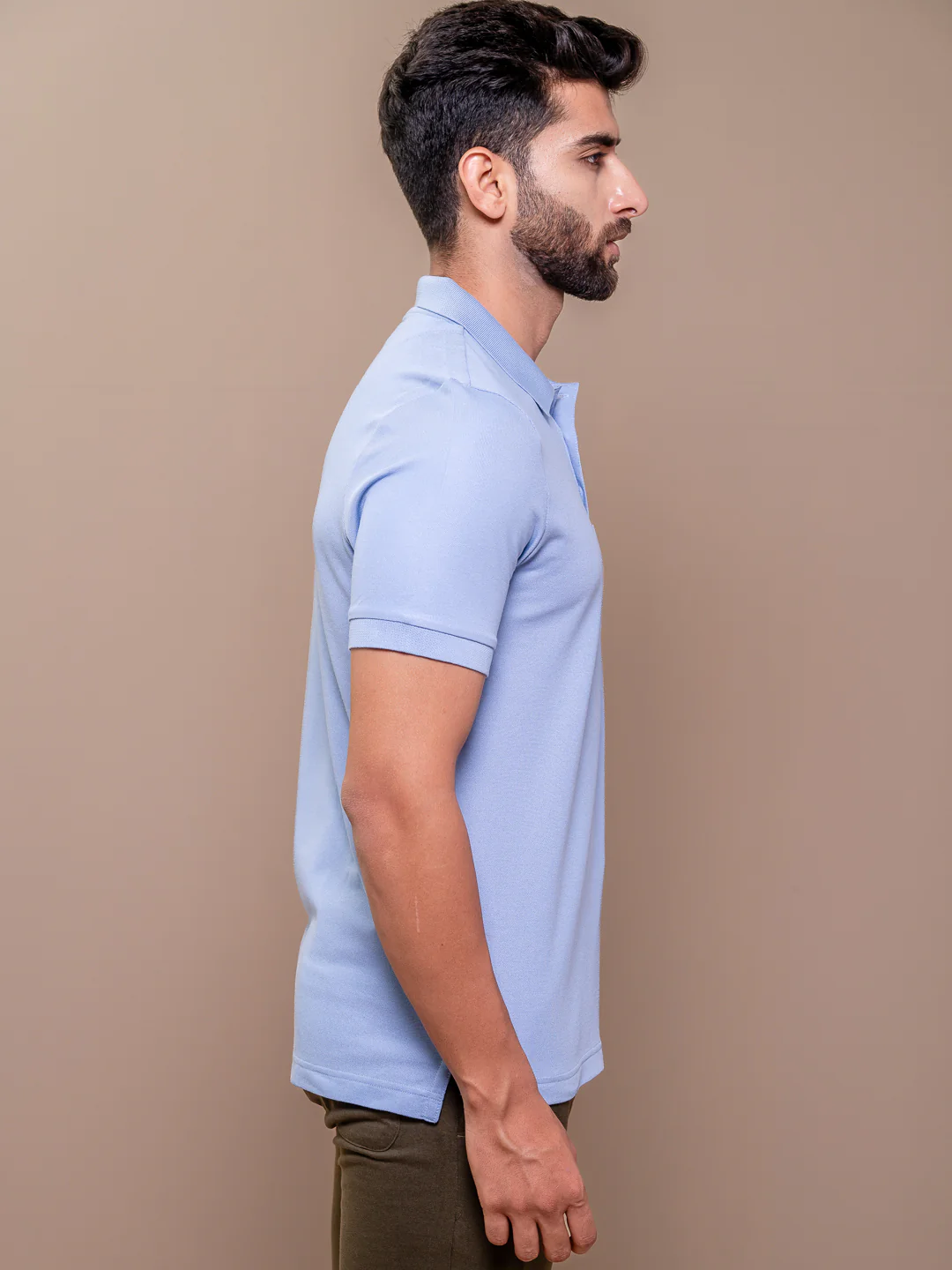 Cotton Rich Pique Polo Blue - Image 6