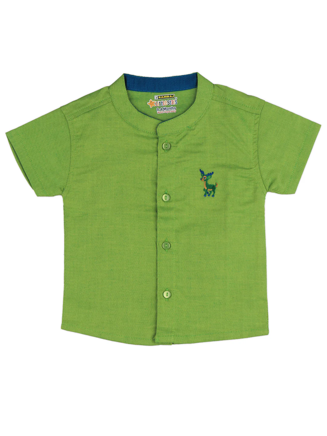 Born Baby Shirt & Dhoti Set Green GL2 - Image 3
