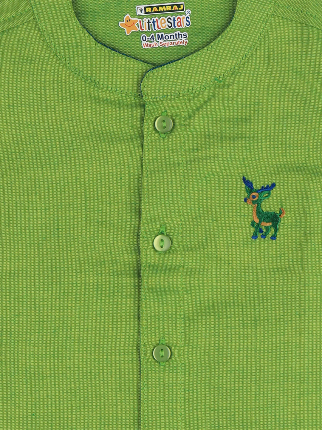 Born Baby Shirt & Dhoti Set Green GL2 - Image 4