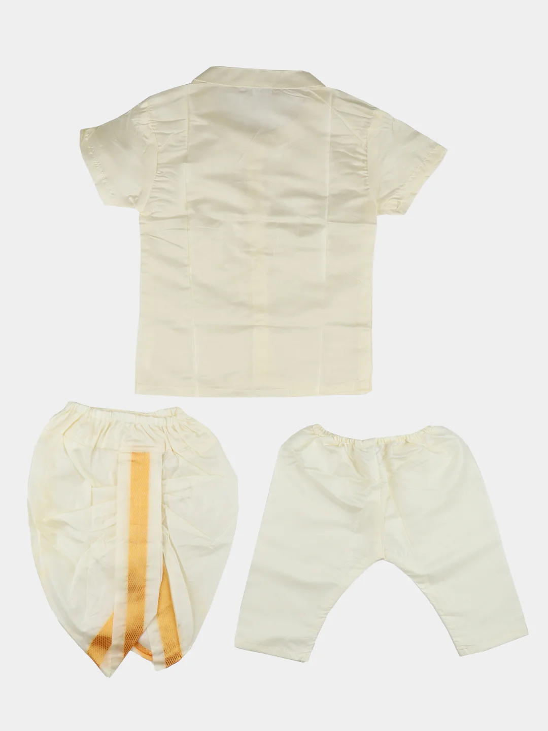 Newborn Baby Traditional Set Cream - Image 2