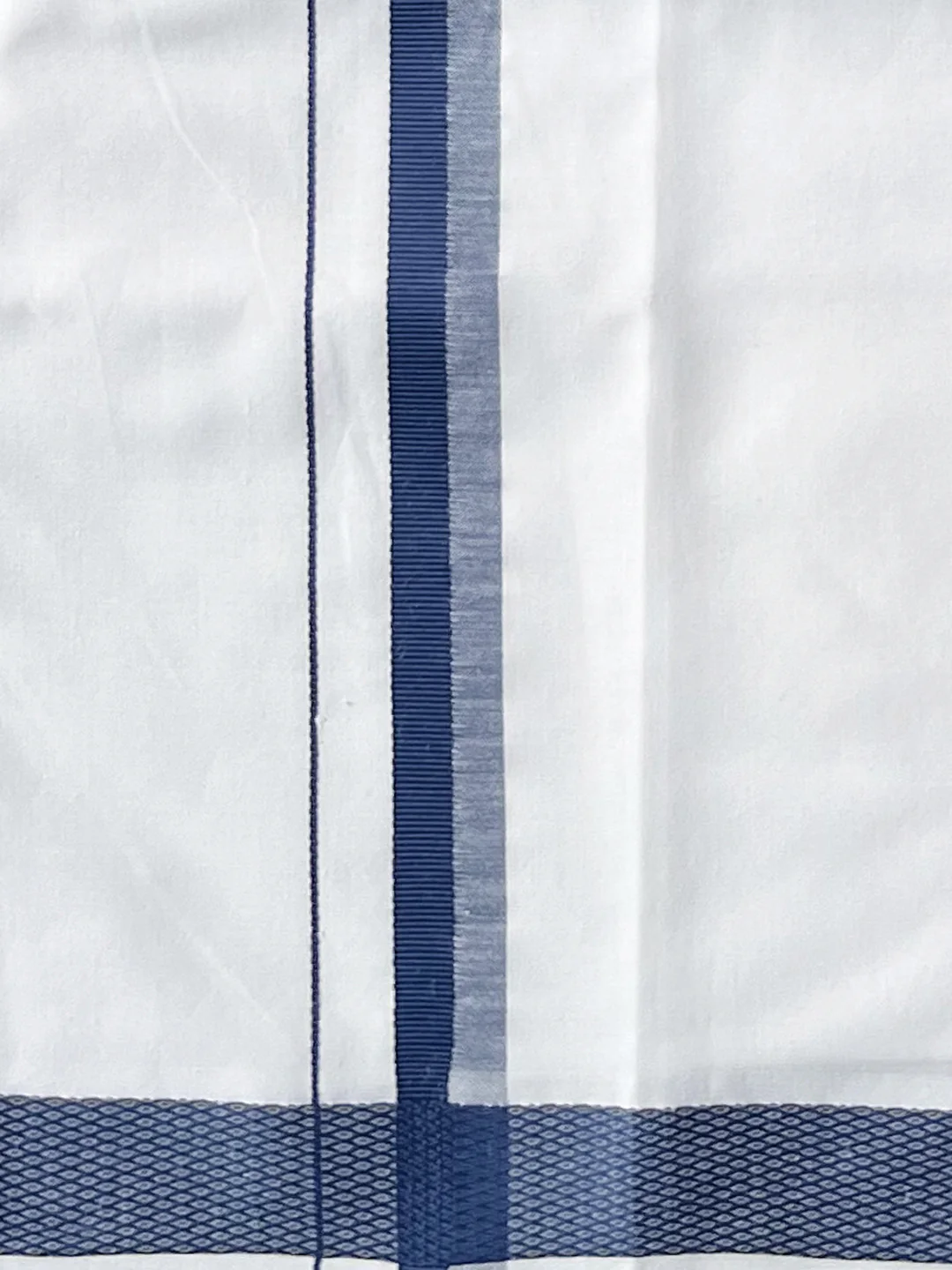 Born Baby Matching Shirt & Dhoti Set Oxford Blue C80 - Image 3
