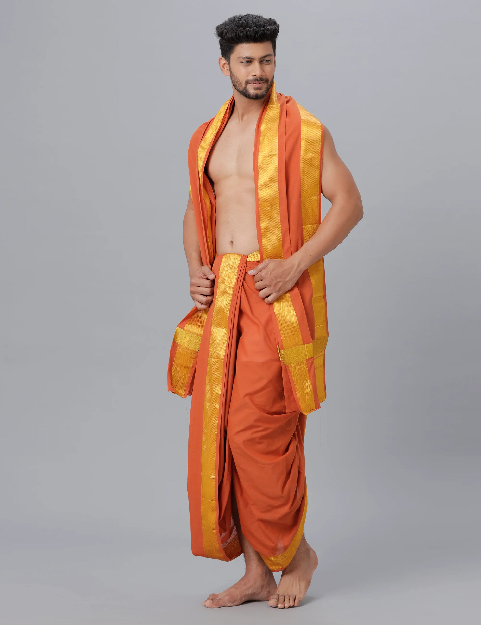 Panchakacham with Angavasthram Dheeksha 100K Kaavi (9+5) - Image 4