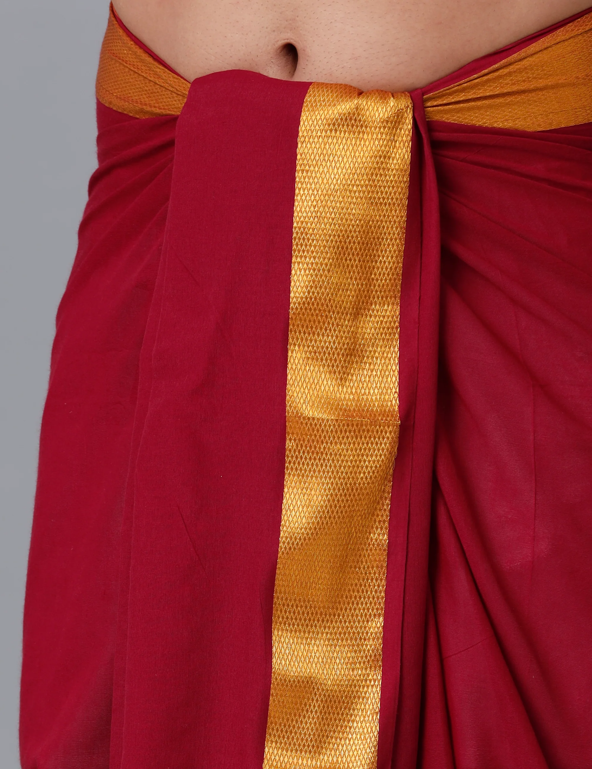 Panchakacham with Angavasthram Dheeksha 100K Maroon (9+5) - Image 6