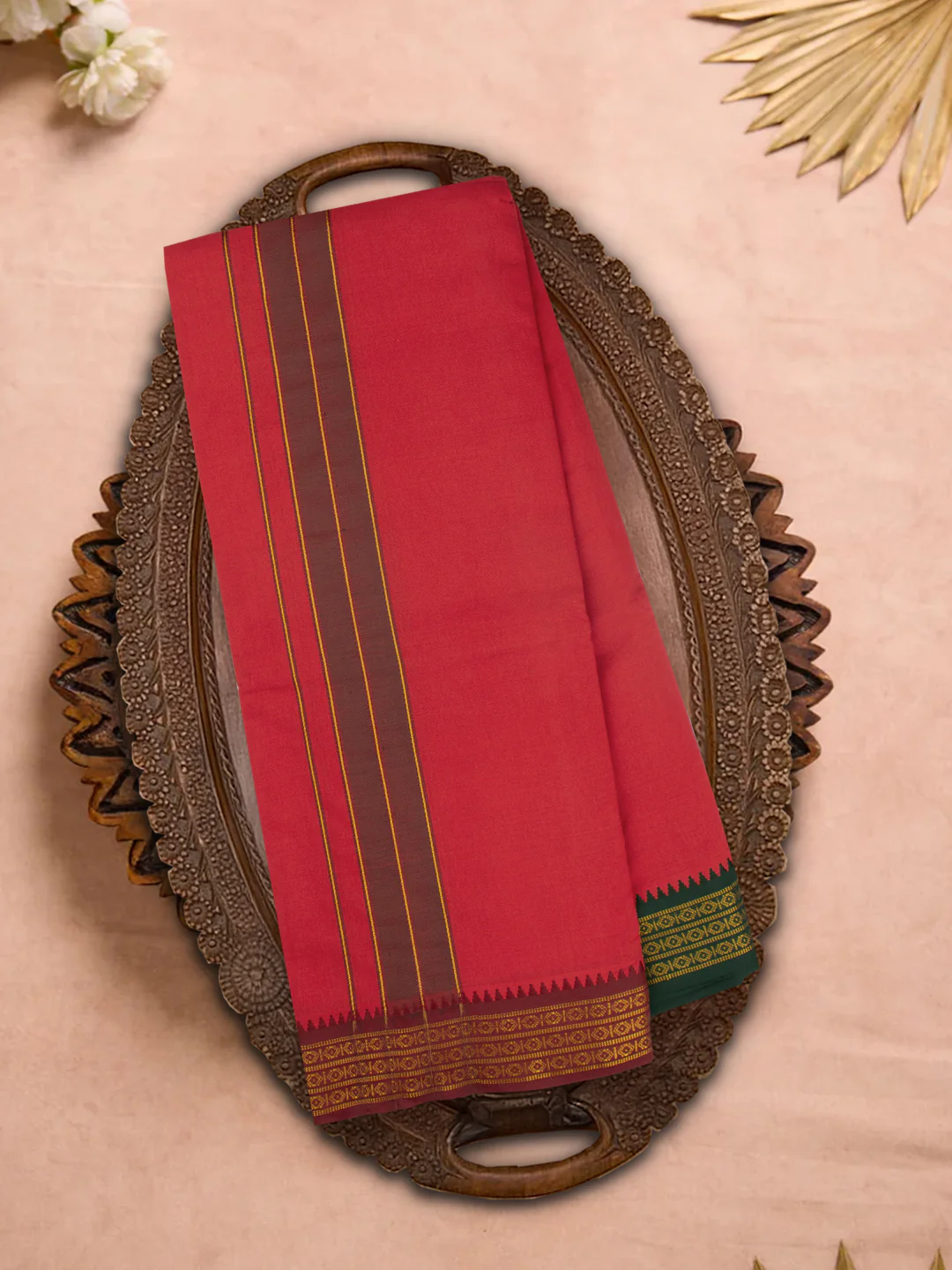 Panchakacham with Angavasthram Dheeksha Red (9+5)