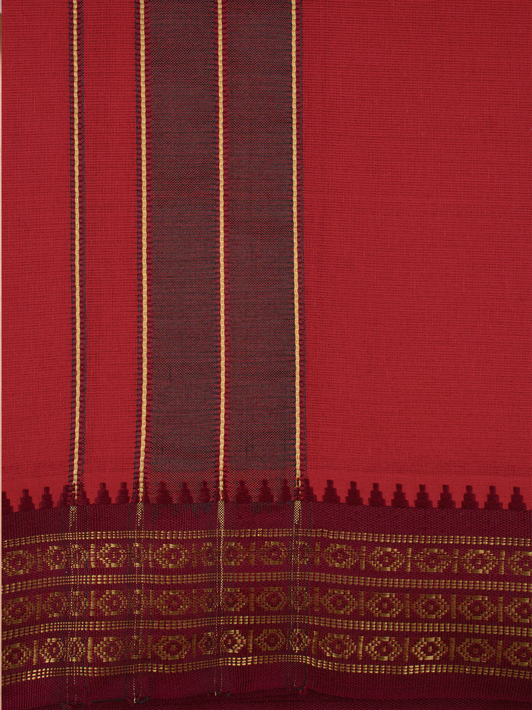 Panchakacham with Angavasthram Dheeksha Red (9+5) - Image 4