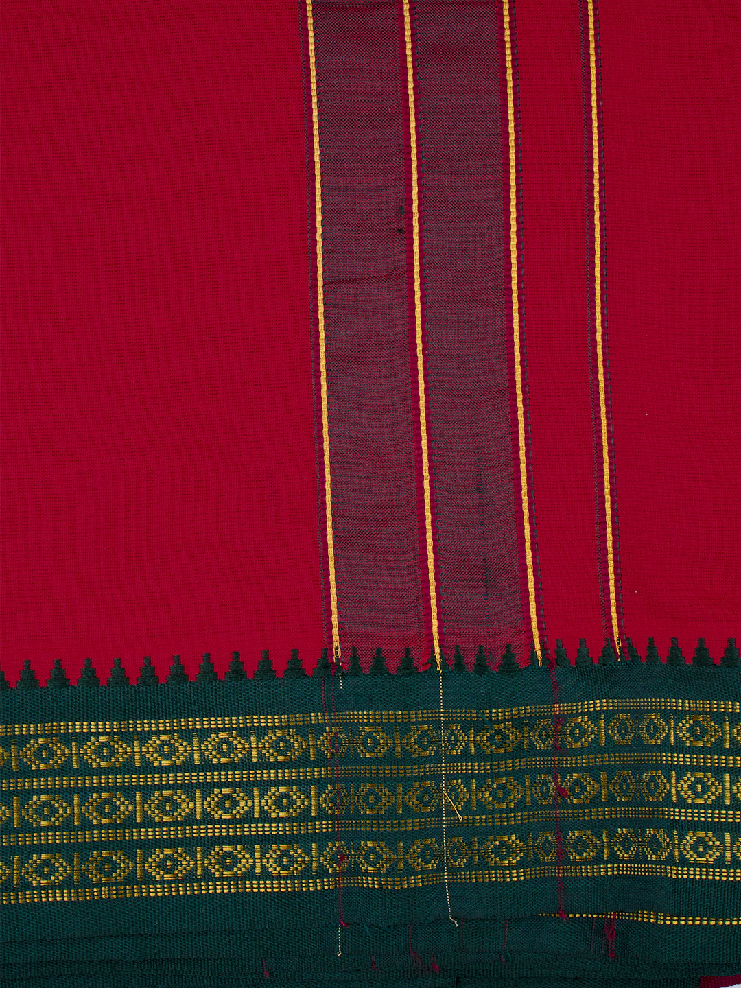 Panchakacham with Angavasthram Dheeksha Red (9+5) - Image 6