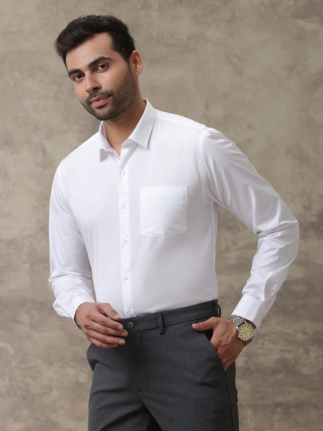 Pima Cotton Luxury White Shirt – Majestic Cotton - Image 3