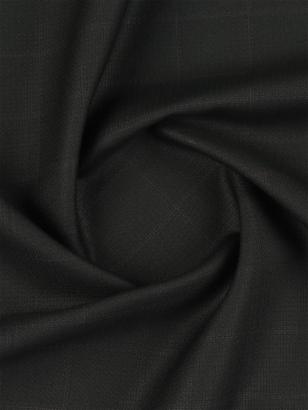 Poly-Viscose Black Checked Pants Fabric Happy Days - Image 2