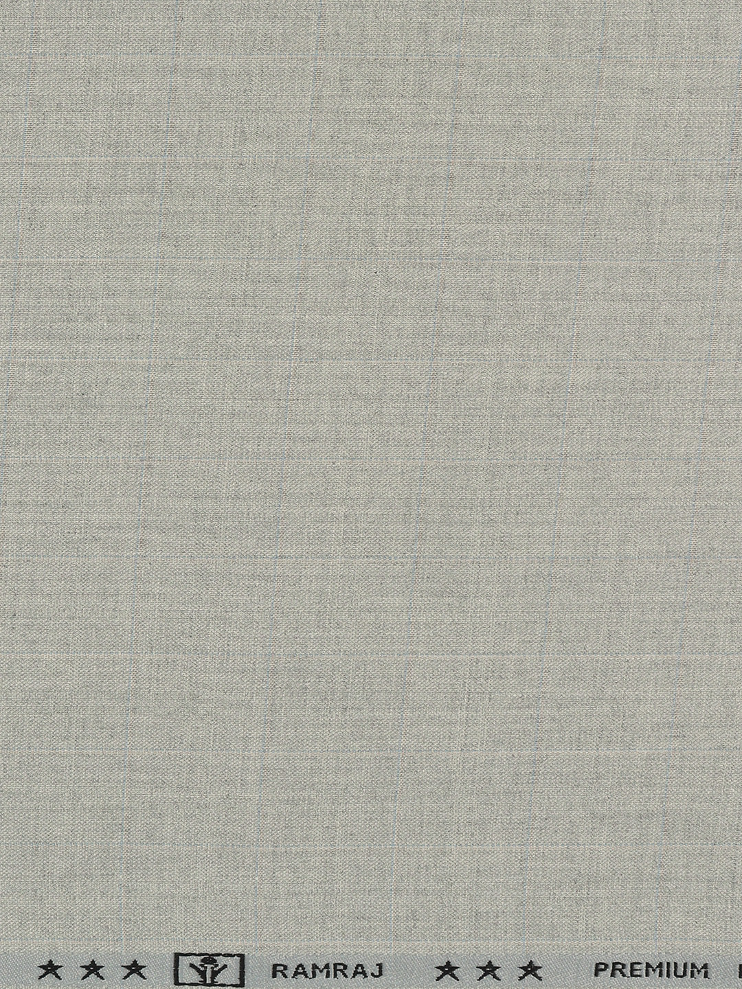Poly Viscose Blend Checked Stretch Suiting Fabric Grey Miracle - Image 3