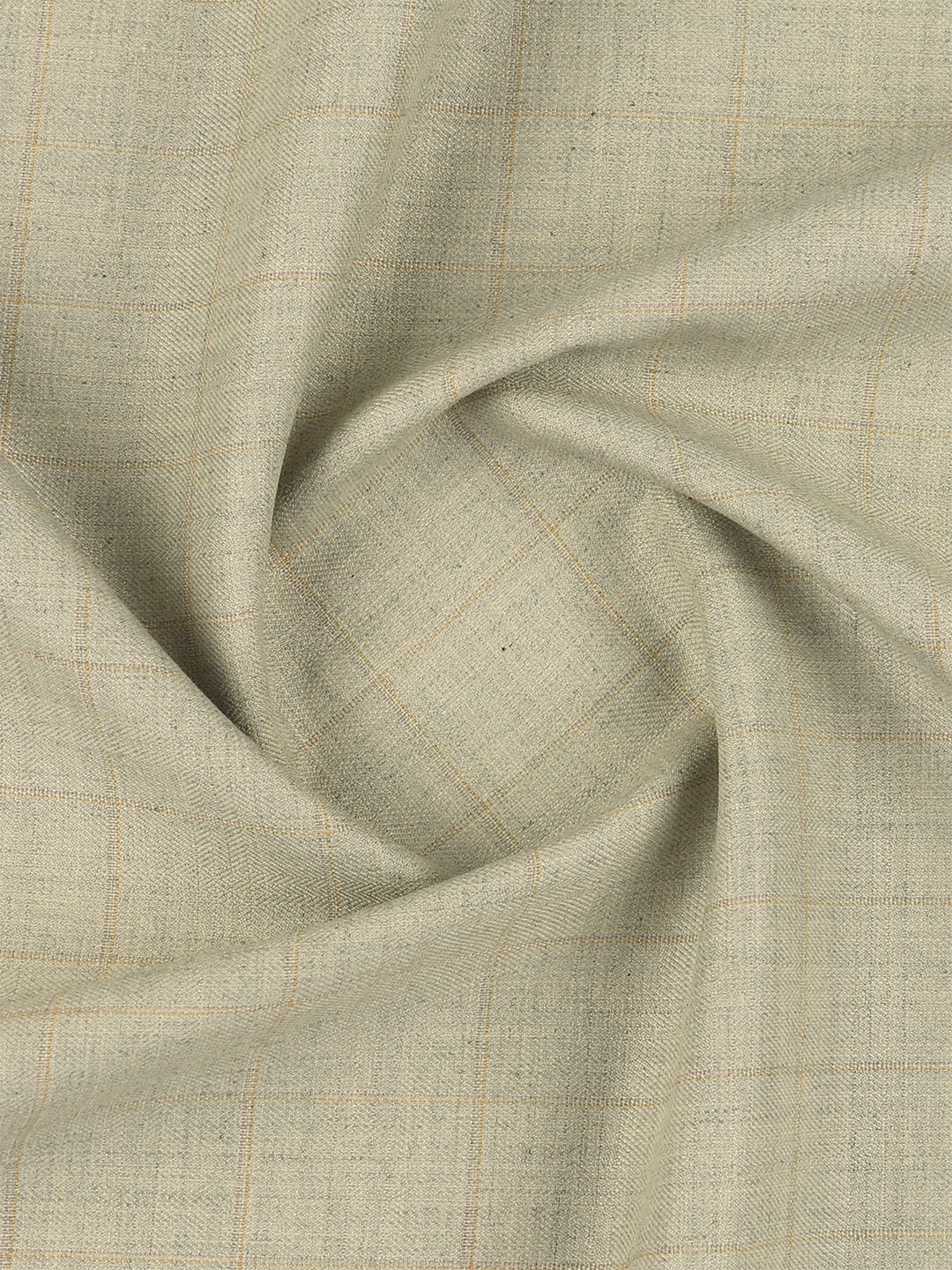 Poly Viscose Blend Checked Stretch Suiting Fabric Sandal Miracle - Image 2