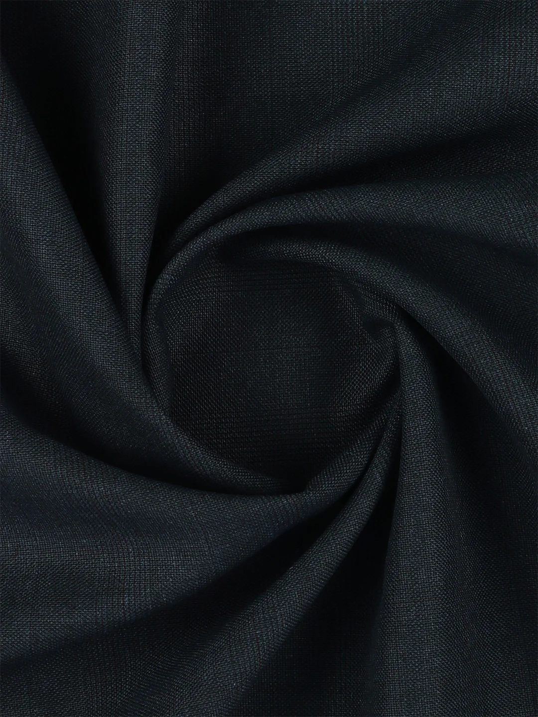 Poly Viscose Blend Self Design Stretch Suiting Fabric Dark Blue Enable - Image 2