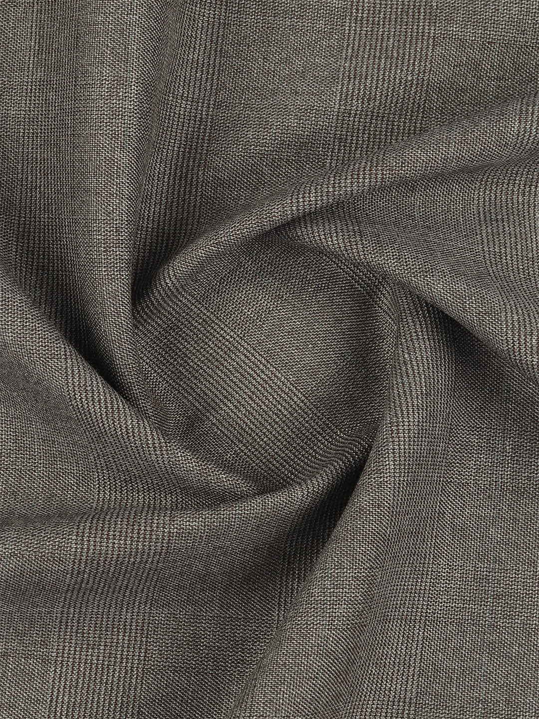 Poly Viscose Blend Self Design Stretch Suiting Fabric Dark Grey Enable