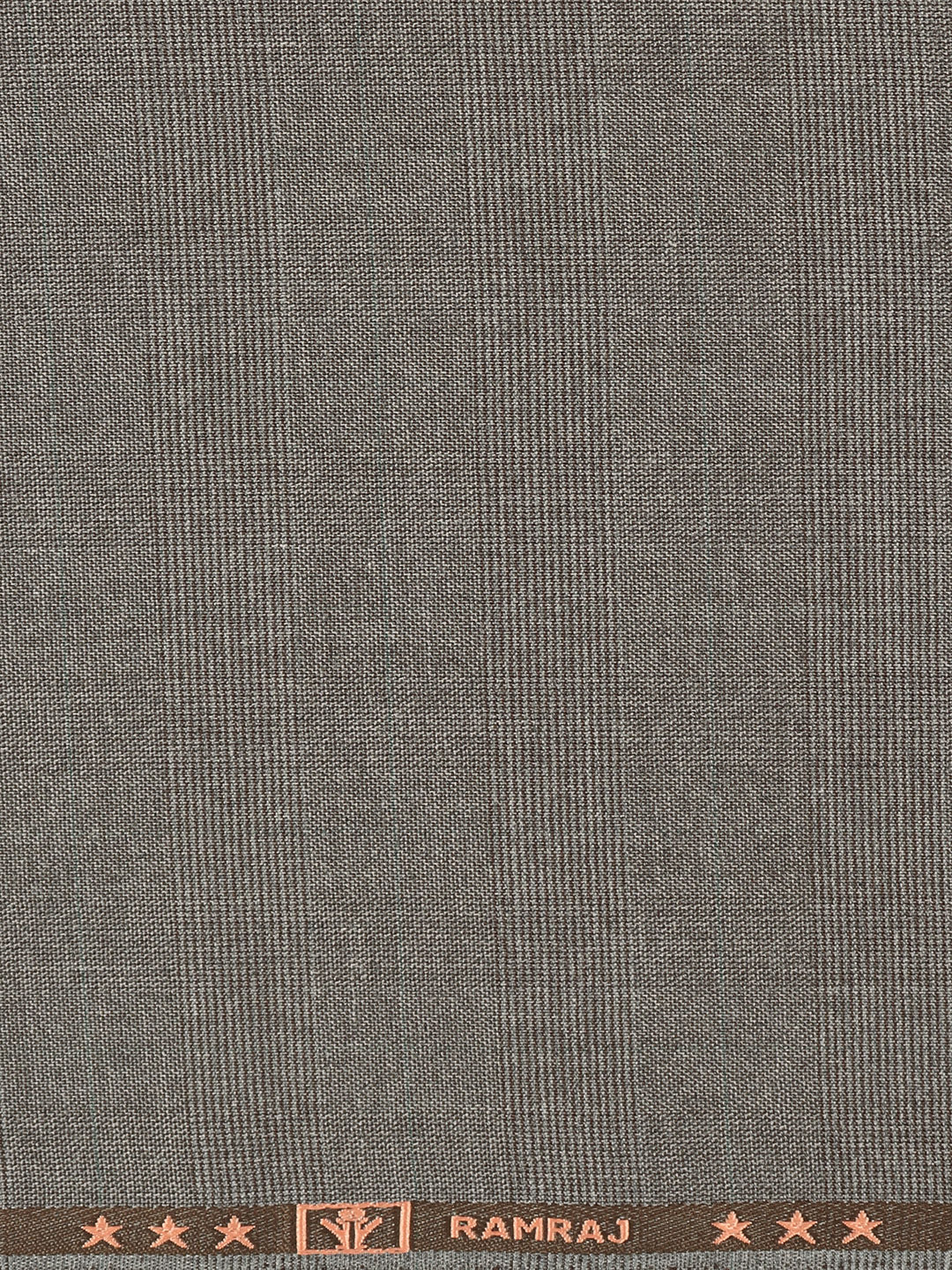 Poly Viscose Blend Self Design Stretch Suiting Fabric Dark Grey Enable - Image 3
