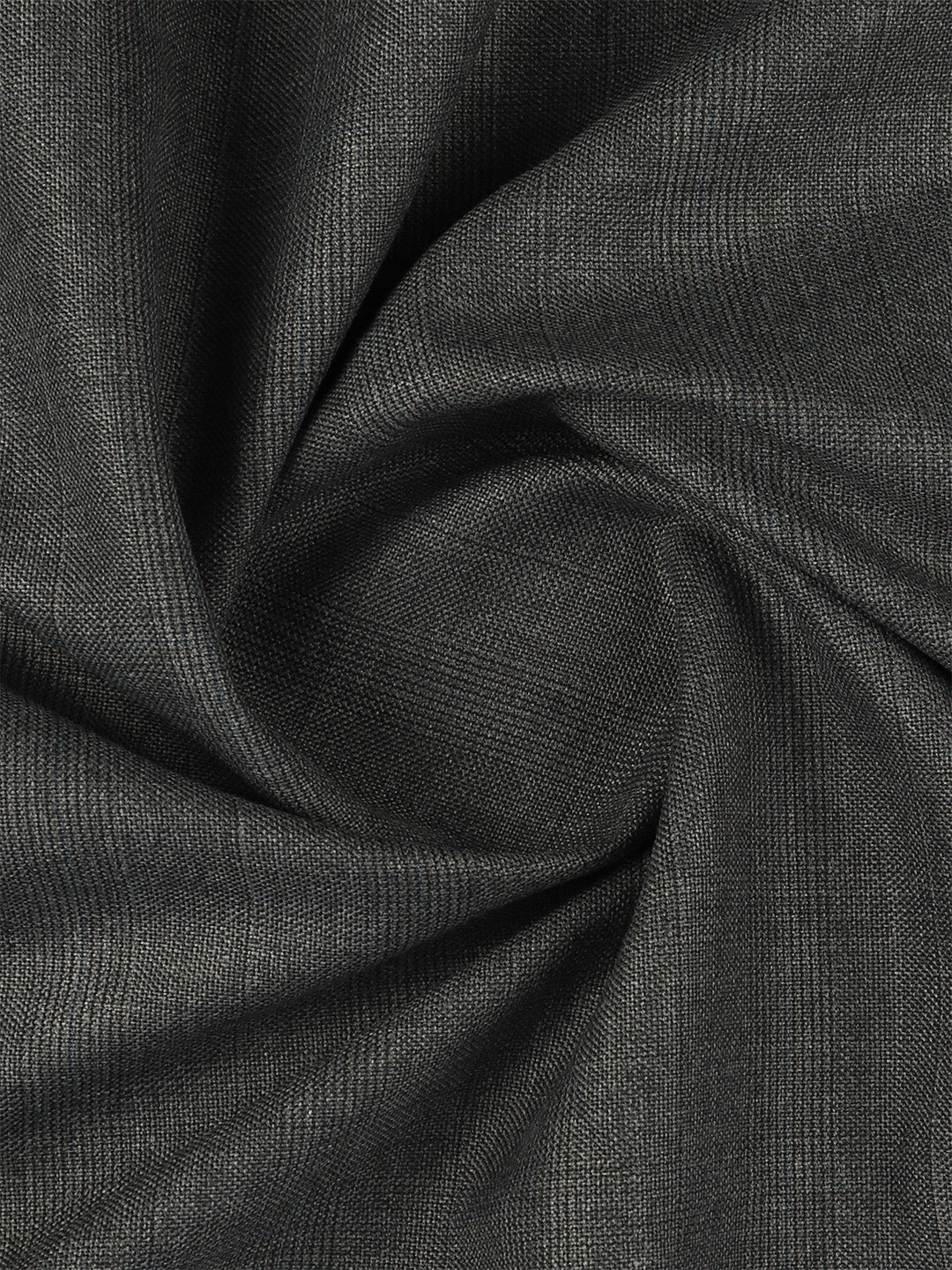 Poly Viscose Blend Self Design Stretch Suiting Fabric Dark Grey Enable