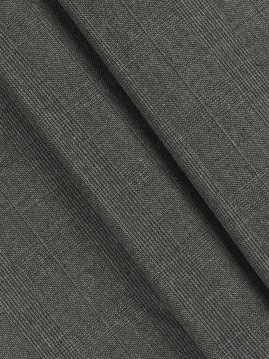 Poly Viscose Blend Self Design Stretch Suiting Fabric Dark Grey Enable - Image 2