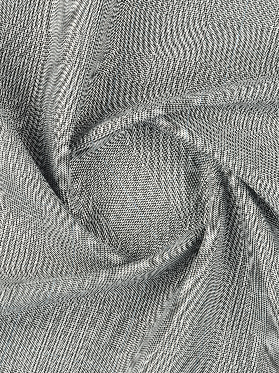 Poly Viscose Blend Self Design Stretch Suiting Fabric Grey Enable