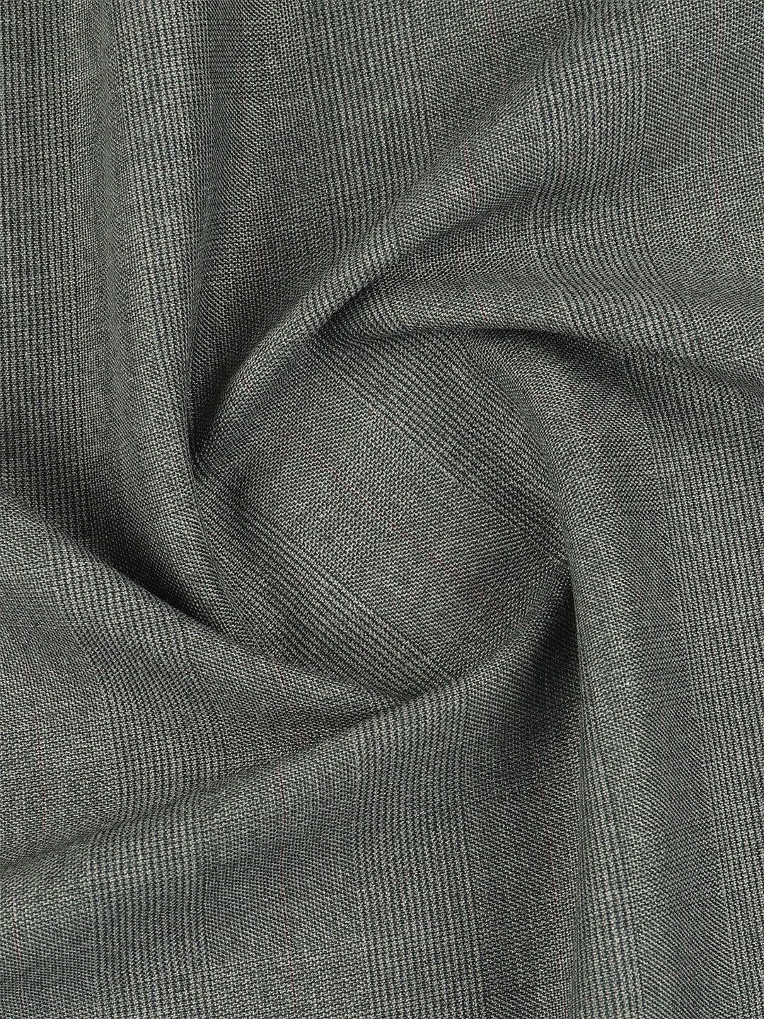 Poly Viscose Blend Self Design Stretch Suiting Fabric Grey Enable - Image 2