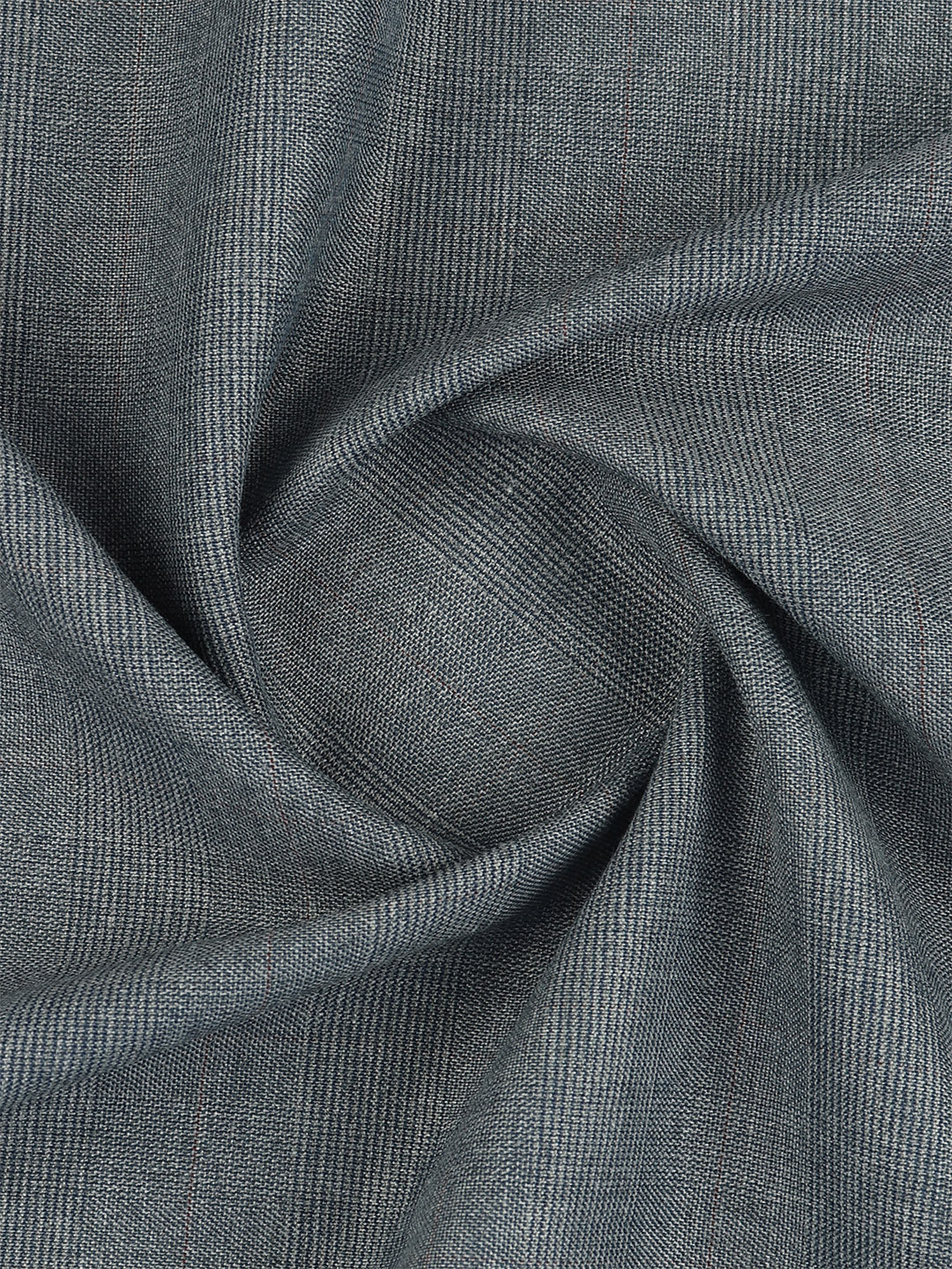 Poly Viscose Blend Self Design Stretch Suiting Fabric Greyish Blue Enable - Image 2