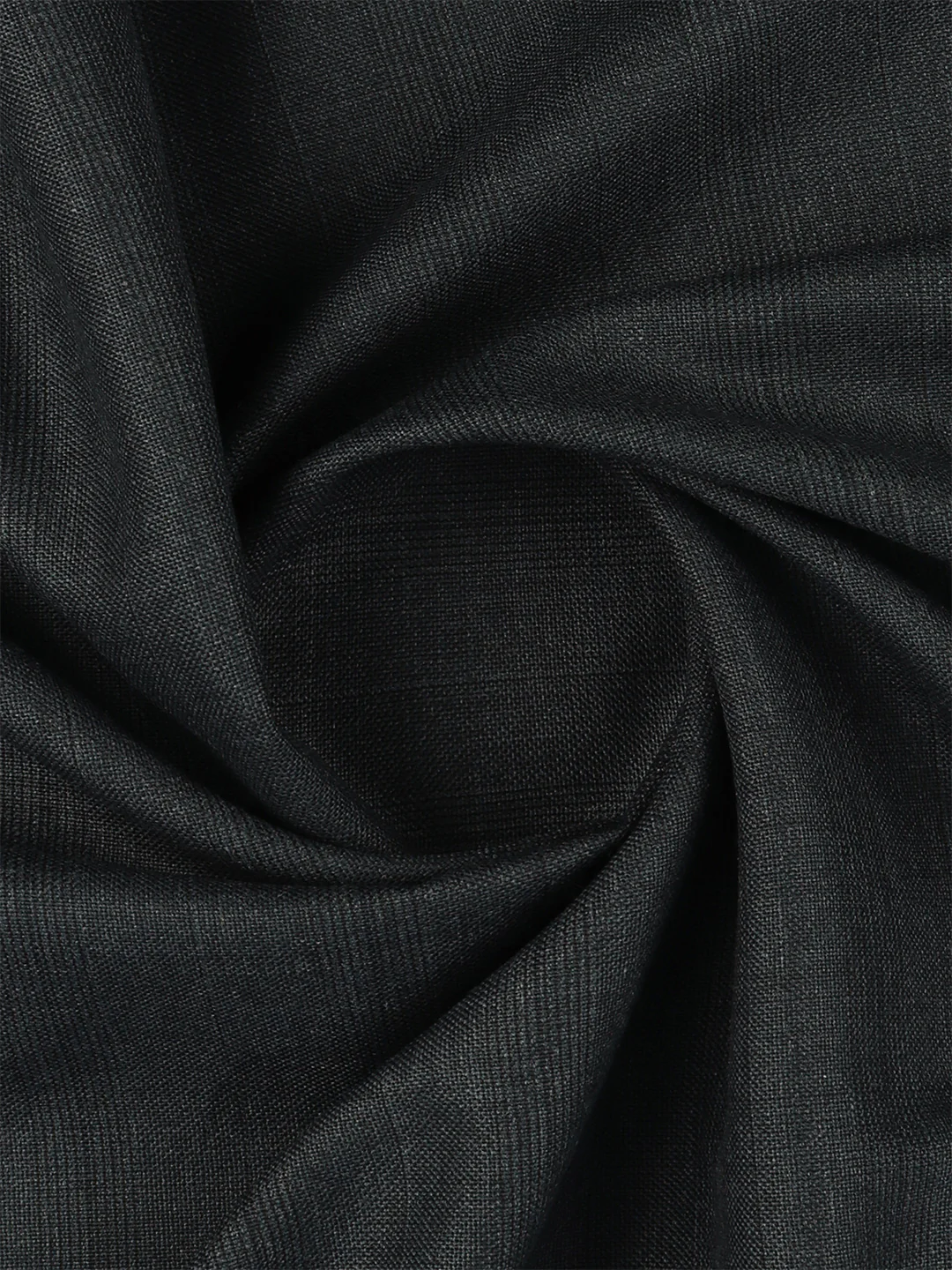 Poly Viscose Blend Self Design Stretch Suiting Fabric Greyish Blue Enable