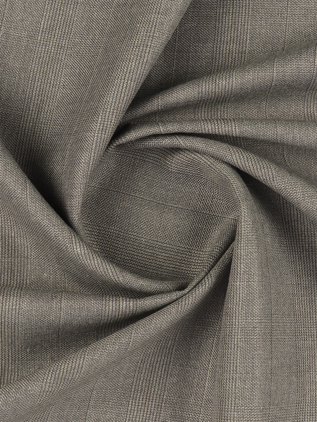 Poly Viscose Blend Self Design Stretch Suiting Fabric Light Grey Enable