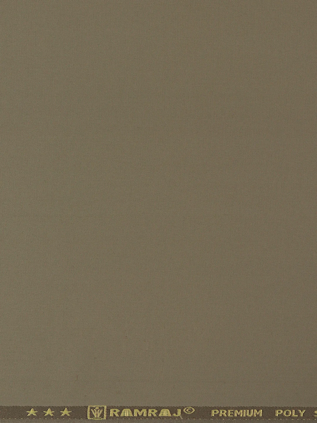 Poly Viscose Brown Plain Suiting Fabric Week Days - Image 3