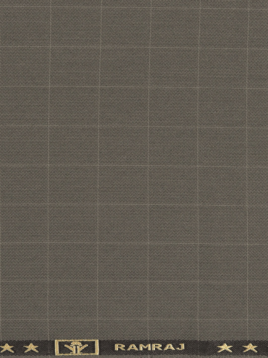 Poly Viscose Checked Suiting Fabric Grey Week Days - Image 3